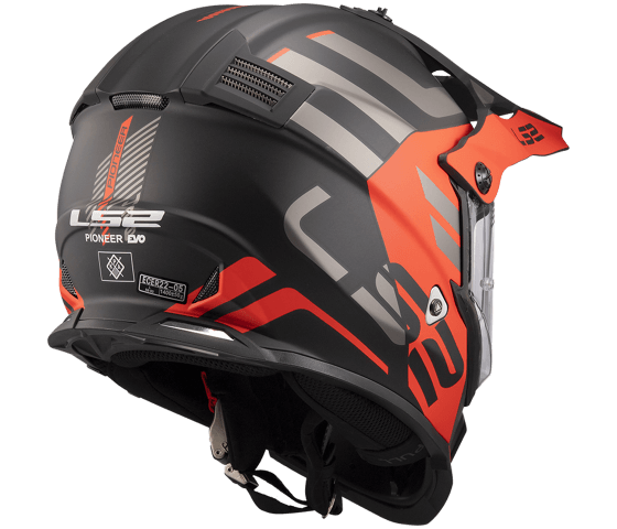 MX436 Pioneer EVO ADVENTURER Matt Black Orange