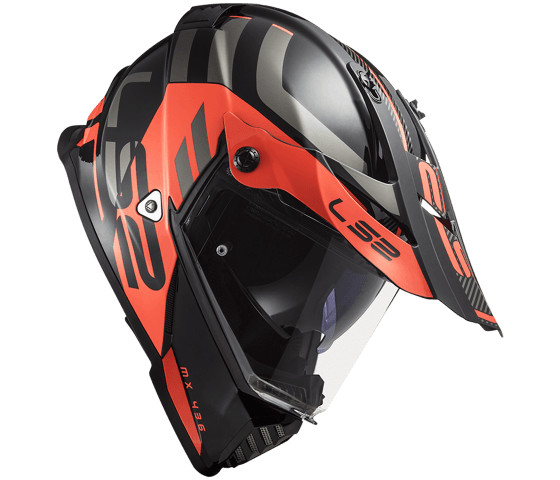 MX436 Pioneer EVO ADVENTURER Matt Black Orange