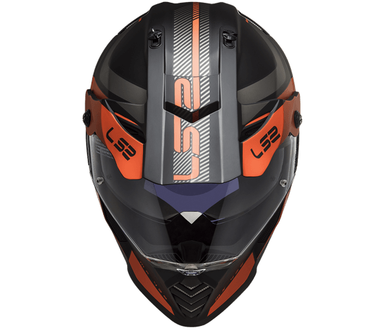 MX436 Pioneer EVO ADVENTURER Matt Black Orange