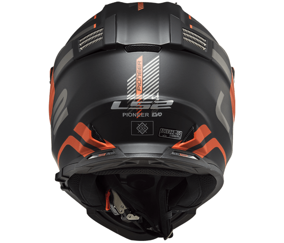 MX436 Pioneer EVO ADVENTURER Matt Black Orange