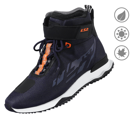 LS2 Acrux Dark Blue/H-V Orange MAN