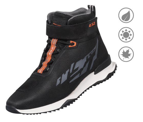 LS2 Acrux Black/H-V Orange MAN