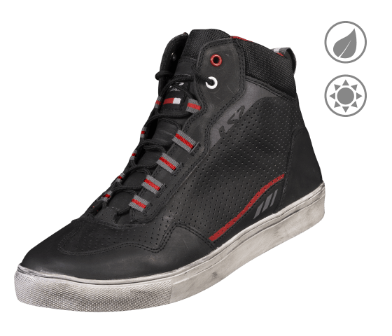 LS2 Zoe Black/Red MAN