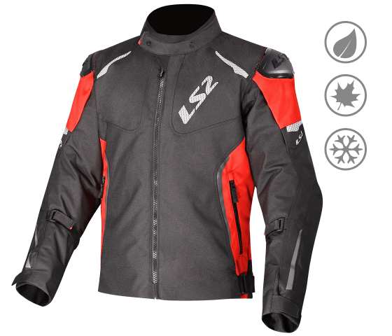 LS2 Zoom Black/Red MAN